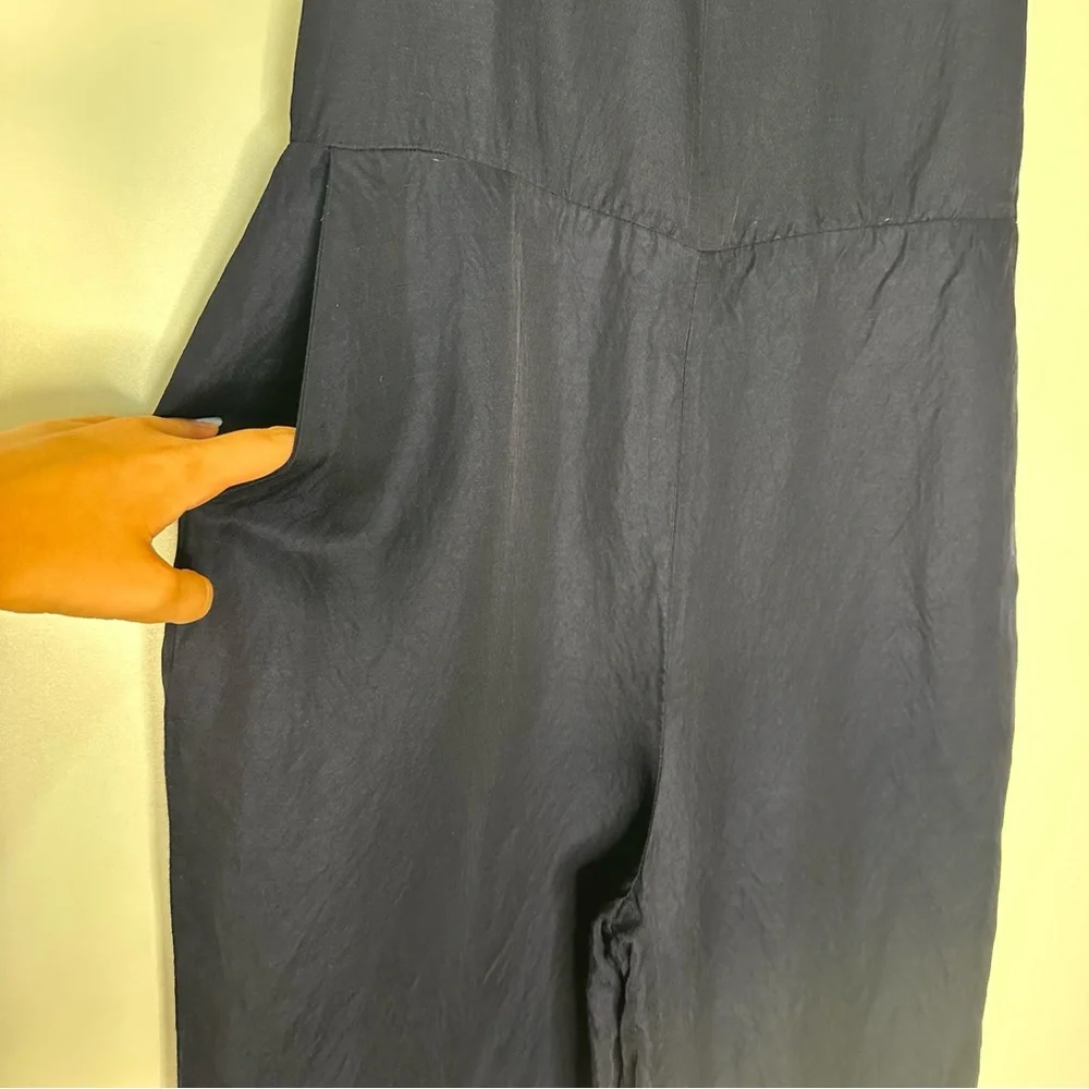 Banana Republic jumpsuit back tie linen blend - Picture 11 of 16